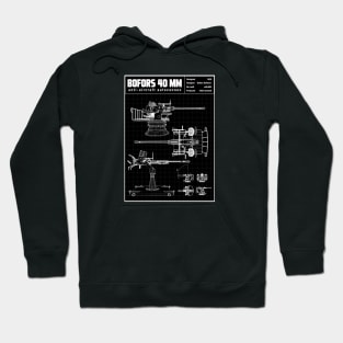 BOFORS GUN BLUEPRINT Hoodie